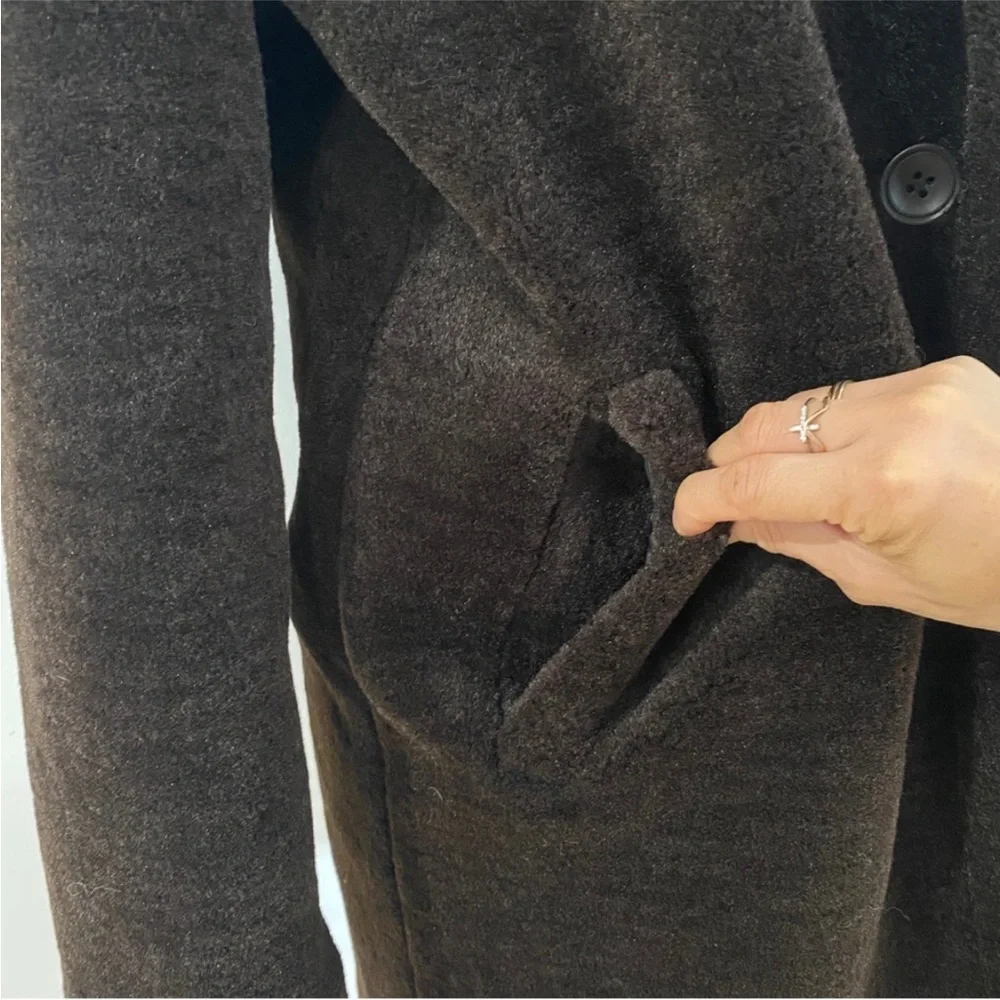 Bernardo brown faux fur coat_2
